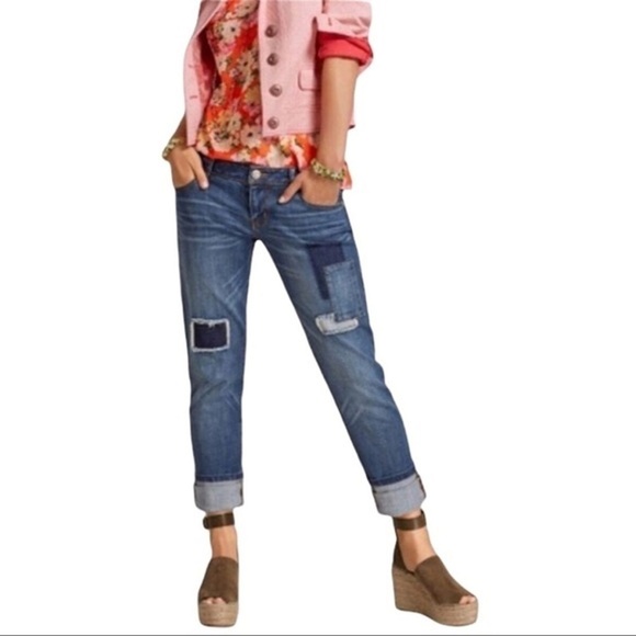 CAbi Denim - Sale CAbi Blue Boyfriend Jeans with Distressed Details